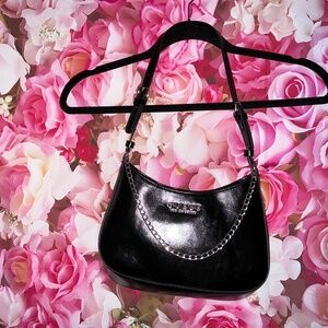 Black leather purse GUESS bag